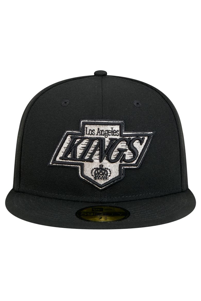 Men's New Era Black Los Angeles Kings Core 59FIFTY Fitted Hat, Alternate, color, Black