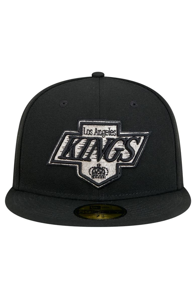 New Era Men's New Era Black Los Angeles Kings Core 59FIFTY Fitted Hat, Alternate, color, Black