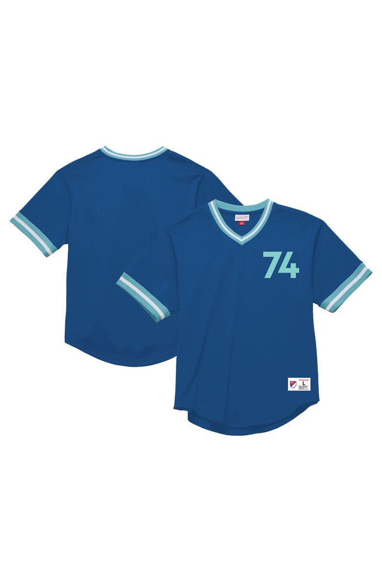 Mitchell & Ness Men's Mitchell & Ness Blue Seattle Sounders FC Mesh Fashion Jersey, Main, color, 