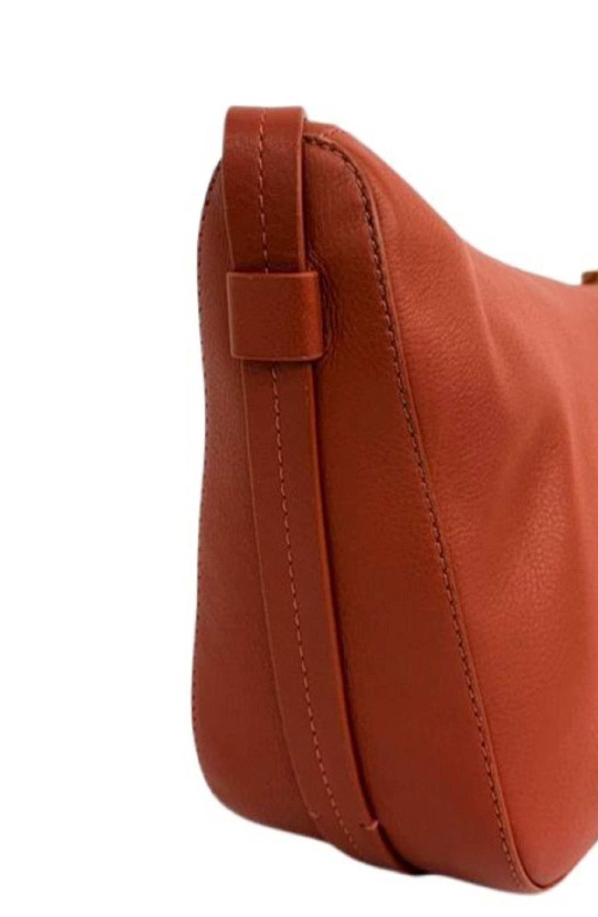 Lotta Leather Crossbody Bag, Alternate, color, RUST