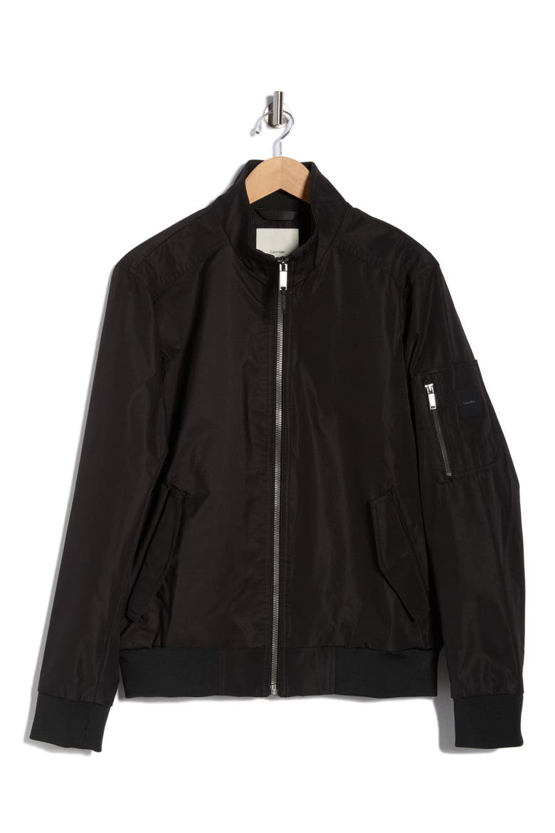 Ripstop Softshell Bomber Jacket, Alternate, color, BLACK