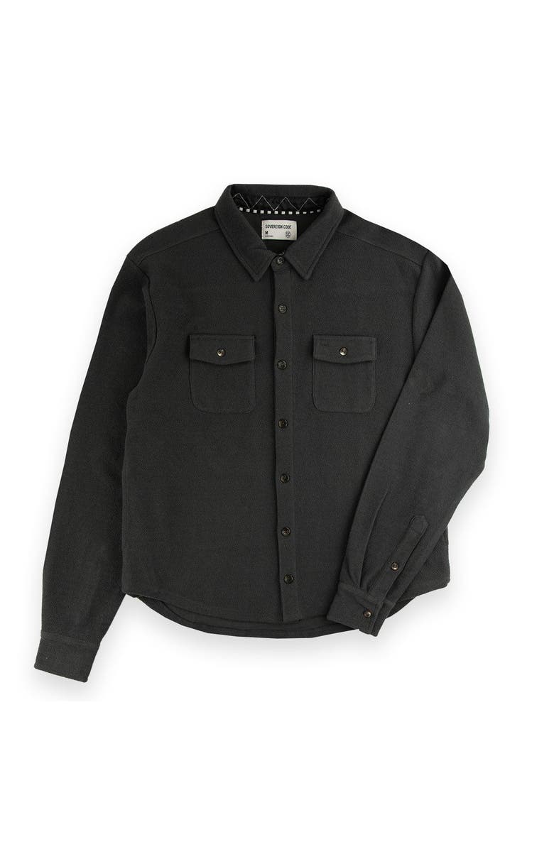 Sovereign Code Favor Button Down Knit Shirt, Main, color, 