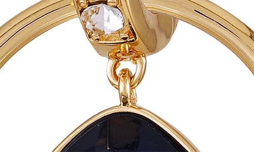 T Tahari Pavé Double Hoop Earrings In Gold