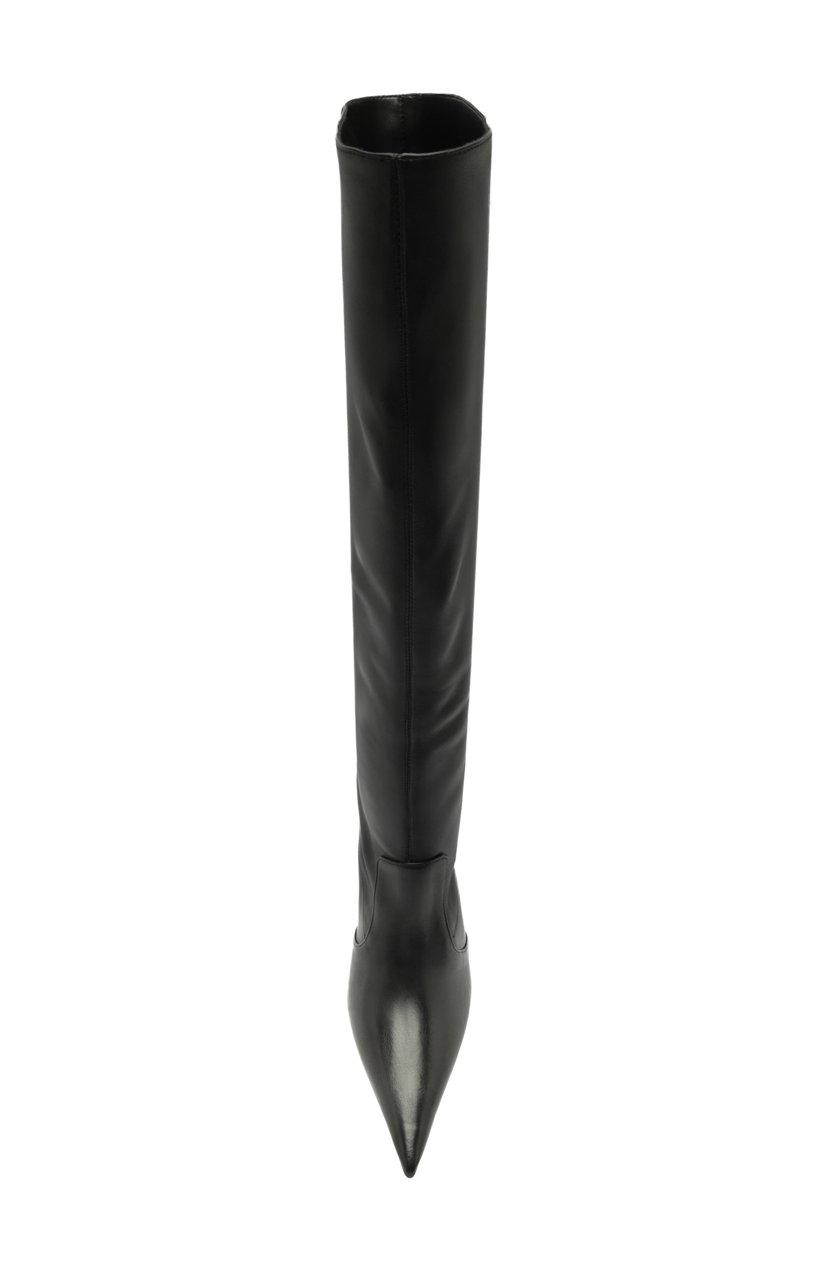 Lexi Slouch Leather Boot, Alternate, color, BLACK