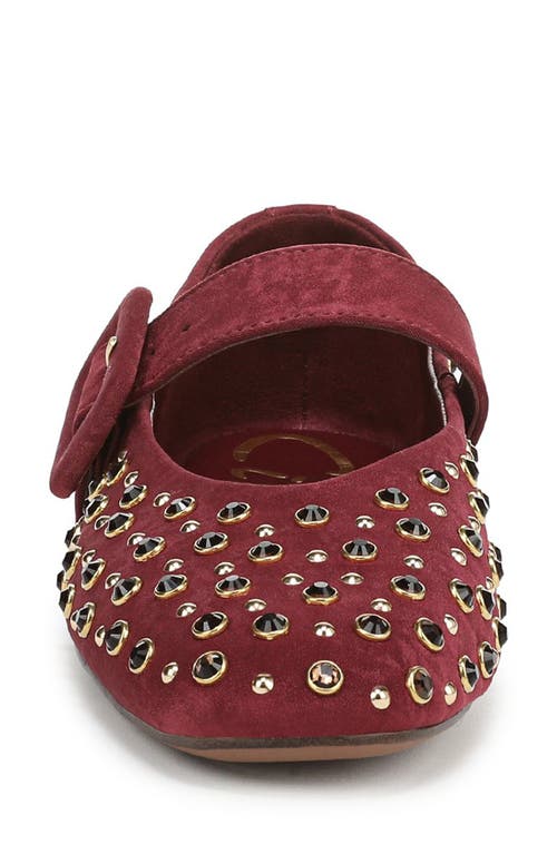 Circus Ny By Sam Edelman Blaire Studded Mary Jane Flat In Burgundy