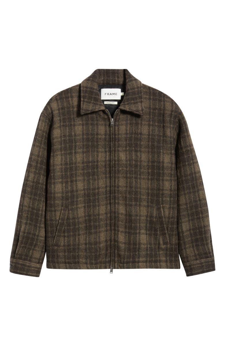 FRAME Insulated Check Wool Tweed Jacket, Alternate, color,