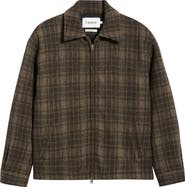 FRAME Insulated Check Wool Tweed Jacket