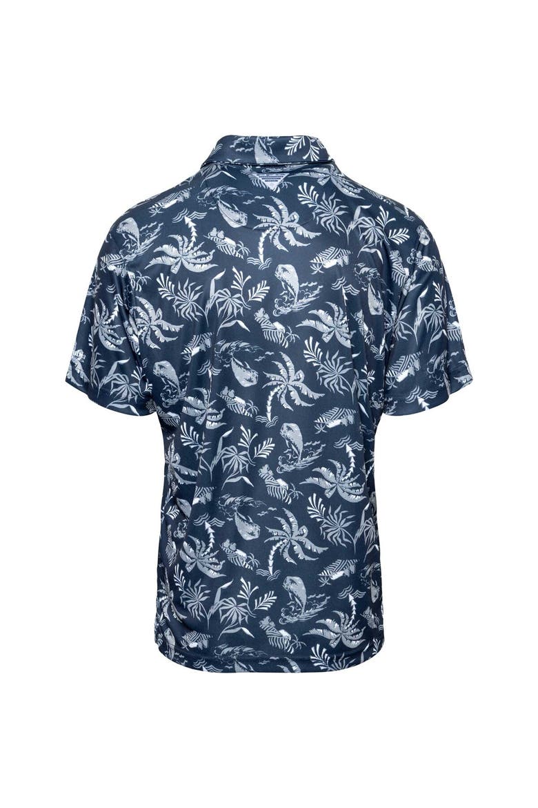 Men's Columbia Navy Dallas Cowboys Super Terminal Tackle Omni-Shade Polo, Alternate, color, Navy
