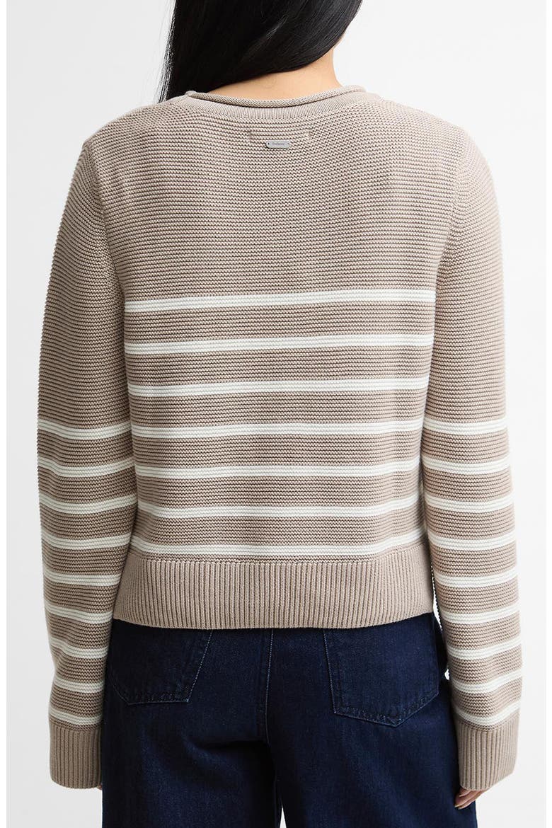 Hinton Cotton Knit Sweater, Alternate, color, LIGHT SAND STRIPE