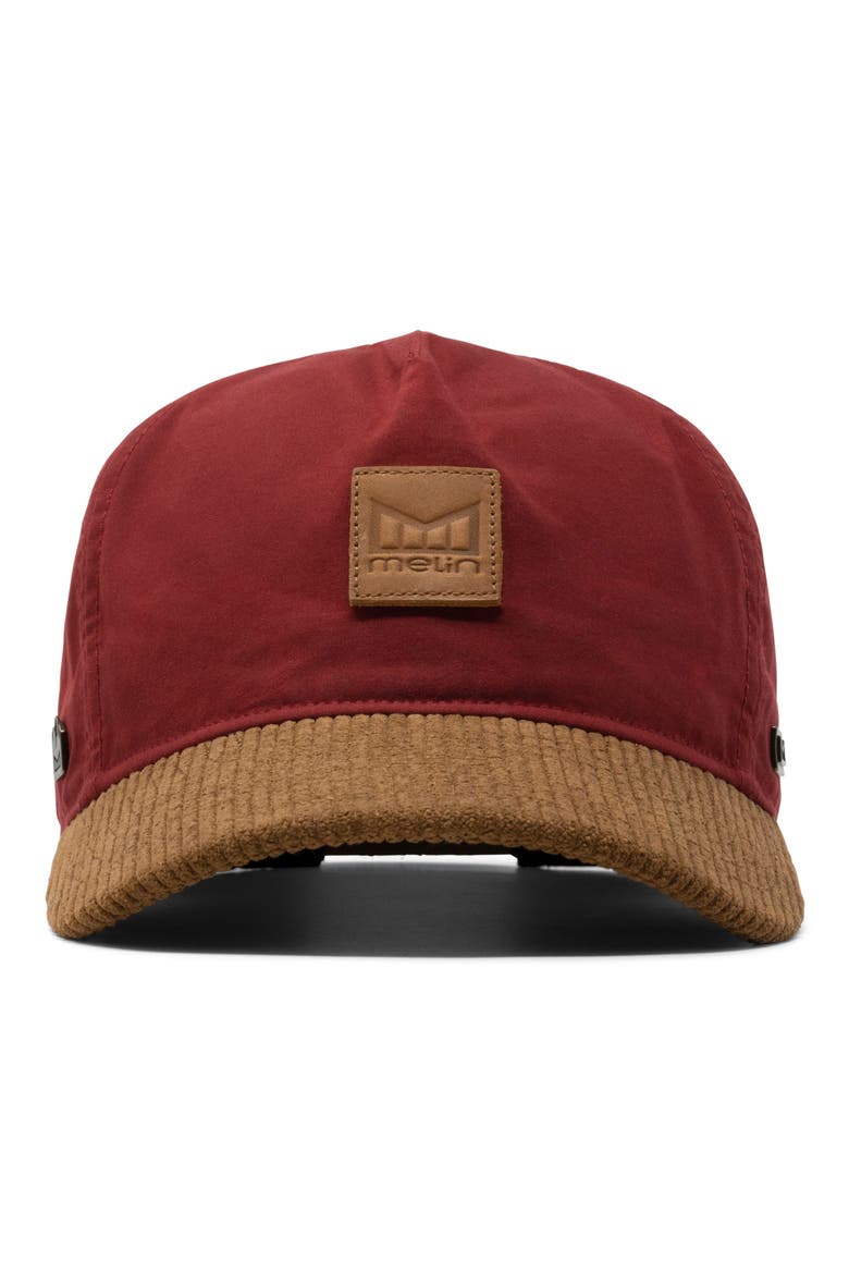 Odysea Thermal Water Repellent Waxed Cotton Baseball Cap, Alternate, color, RACING RED