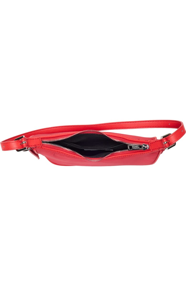 Madden Girl Crescent Shoulder Bag, Alternate, color, Cherry