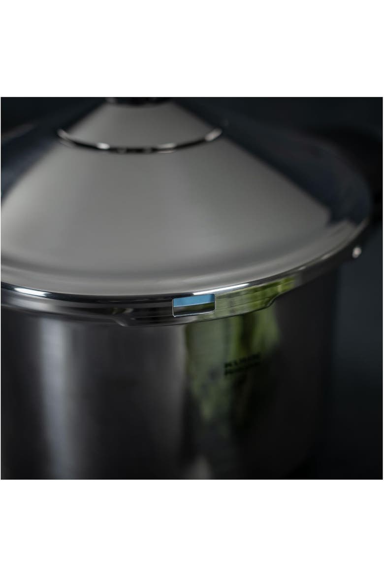 Duromatic INOX Dual handle Stovetop Pressure Cooker, 7.4-Quart, Alternate, color, Silver