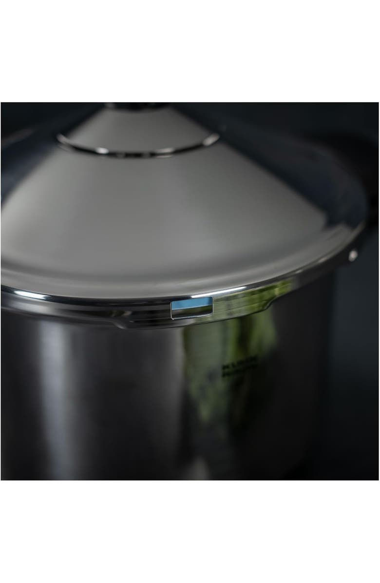 Kuhn Rikon Duromatic INOX Dual handle Stovetop Pressure Cooker, 7.4-Quart, Alternate, color, Silver