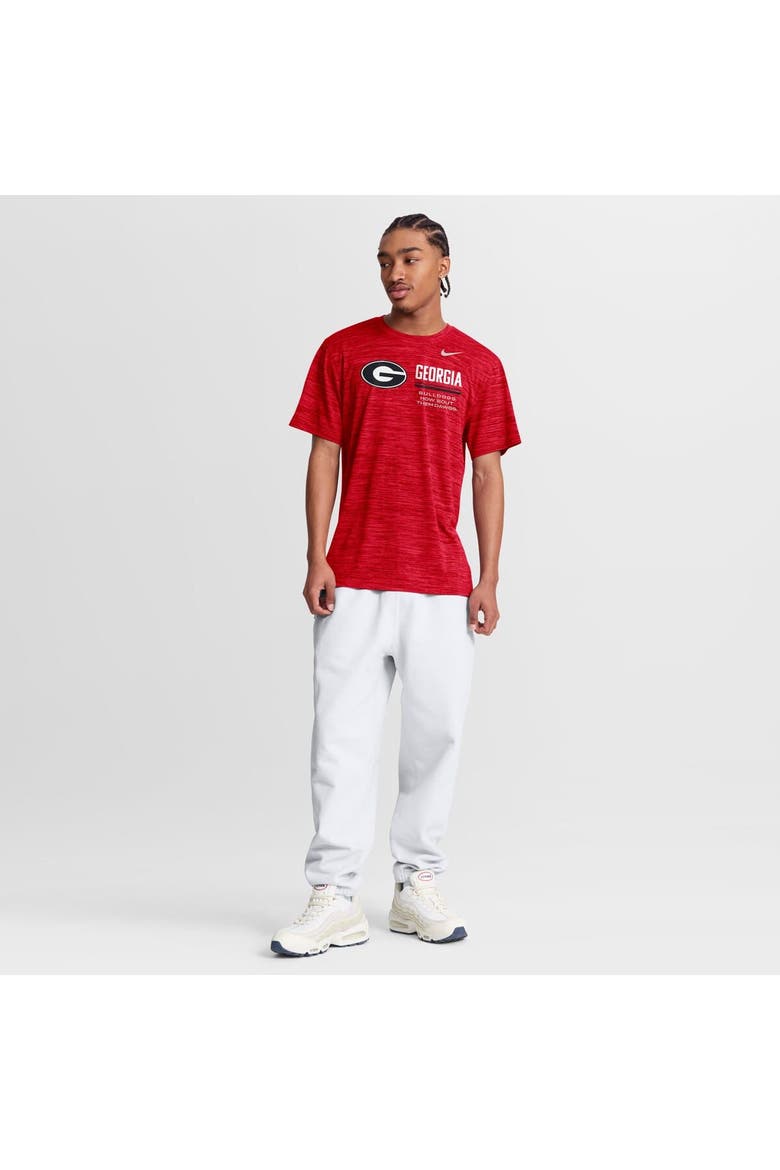 Men's Nike Red Georgia Bulldogs Sideline Velocity Dri-FIT T-Shirt, Alternate, color, Red