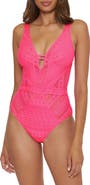 Becca Color Play Lace One-Piece Swimsuit