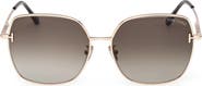 TOM FORD 59mm Gradient Square Sunglasses
