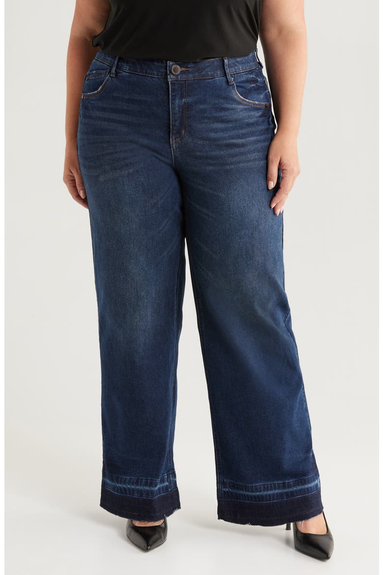 Sam Release Hem High Waist Wide Leg Jeans, Main, color, INDIGO ARTISANAL