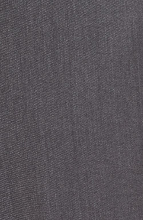 Berle Flat Front Solid Super 130s Wool Gabardine Trousers In Gray