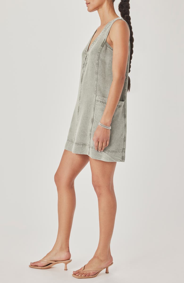 Splendid Lounge Zip Front Minidress, Alternate, color, Eucalyptus Green