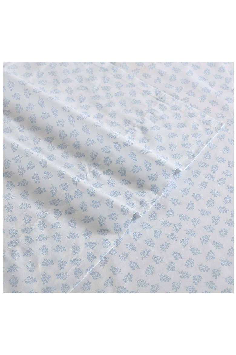 Breezy Bloom 200 Thread Count Cotton Percale Sheet Set, Alternate, color, WHITE/ BREEZY BLOOM