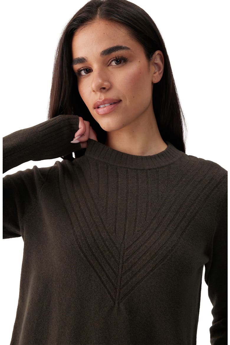 Camila Crewneck Sweater, Alternate, color, OLIVE