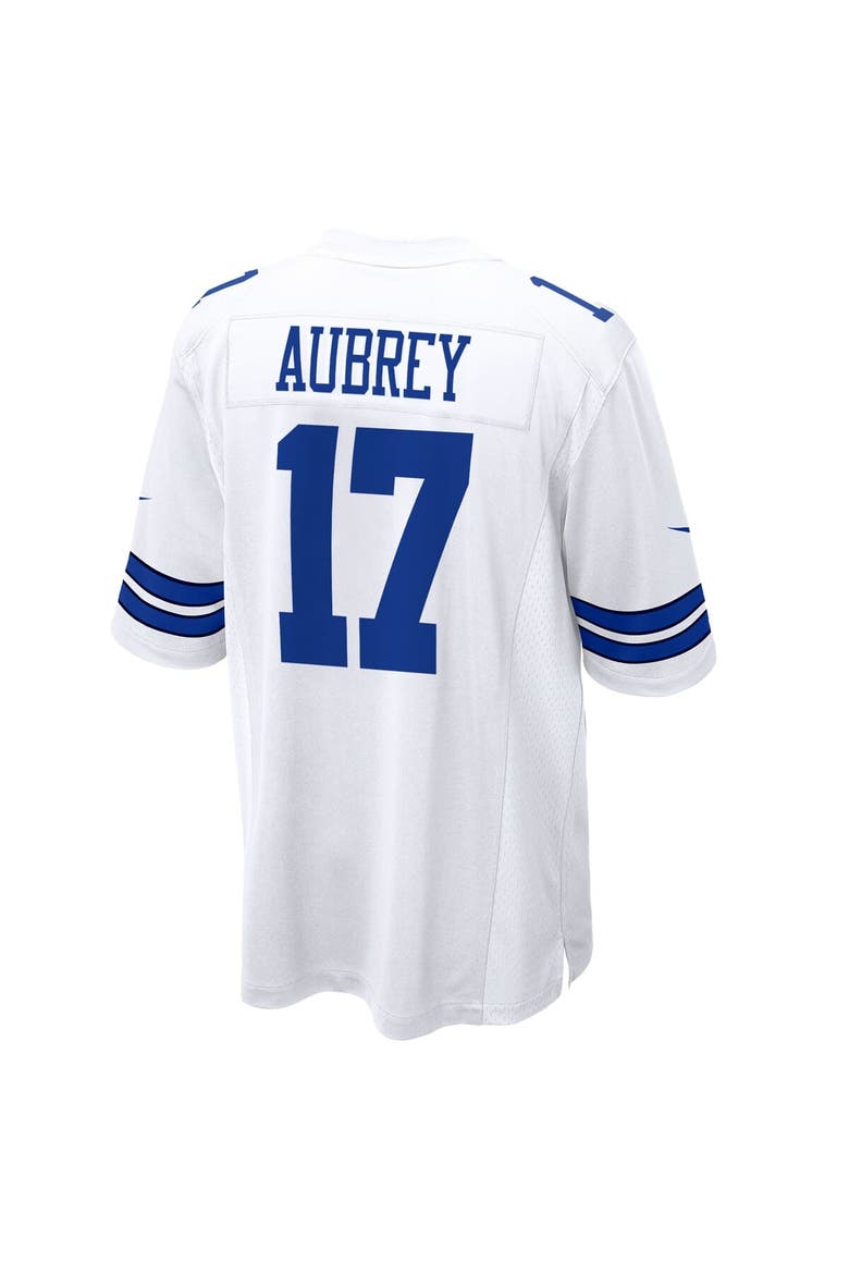 Men's Nike Brandon Aubrey White Dallas Cowboys Game Jersey, Alternate, color, White