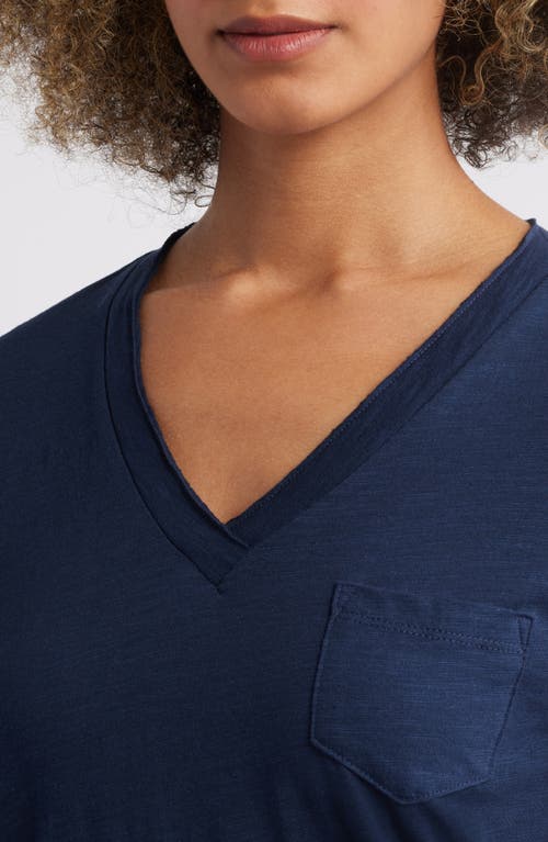 Caslonr Caslon(r) Cotton & Modal V-neck T-shirt In Navy Blazer