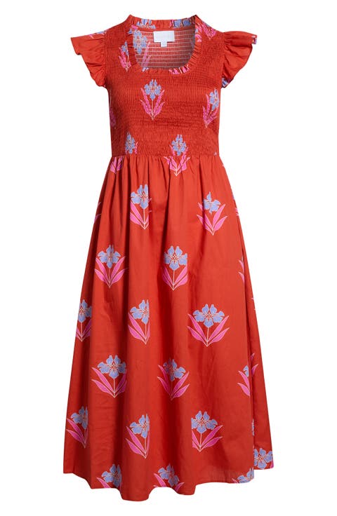 Sherly Smocked Midi Dress