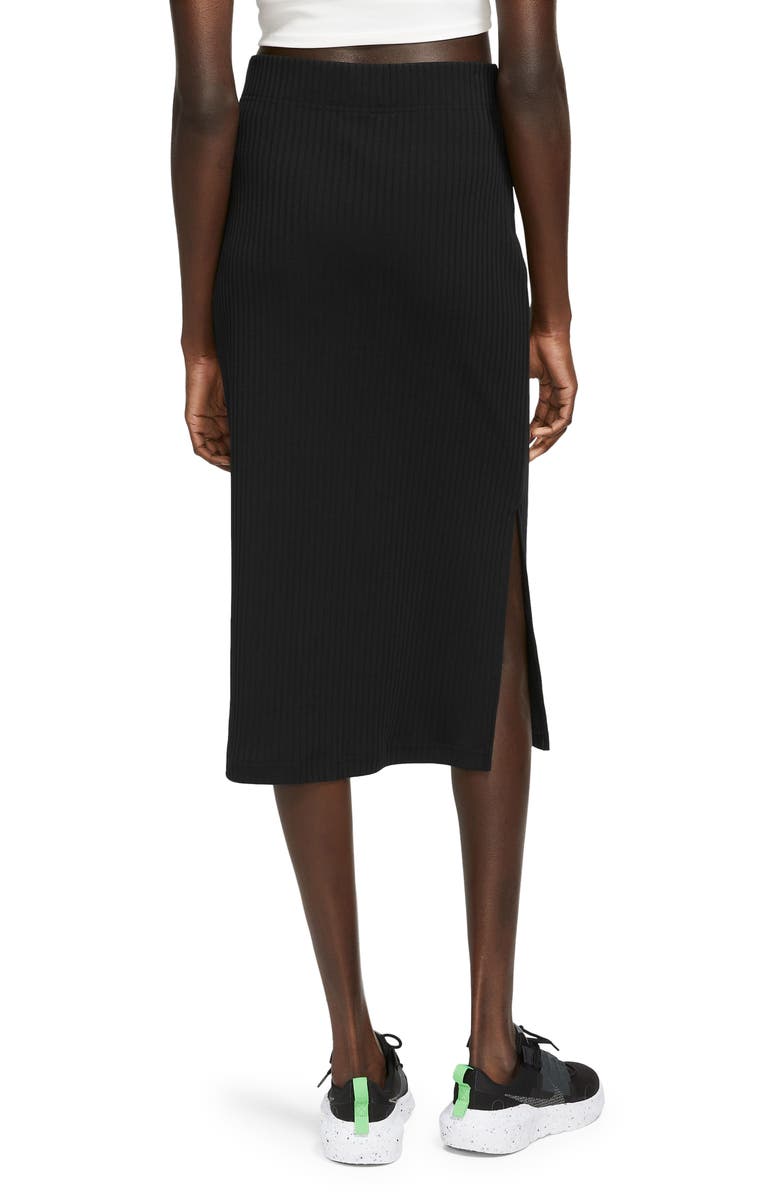 Nike Cotton Blend Rib Skirt, Alternate, color,