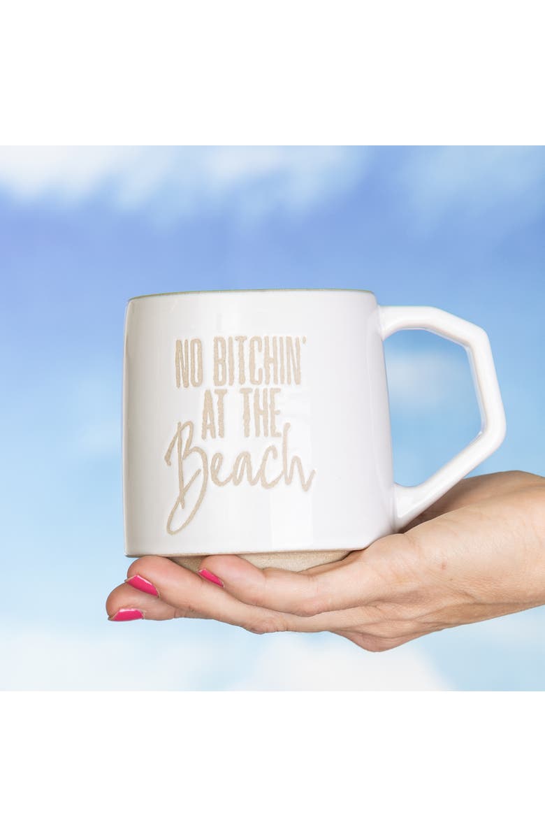 Totalee Gift At The Beach Mug Ceramic White 16 oz, Alternate, color,