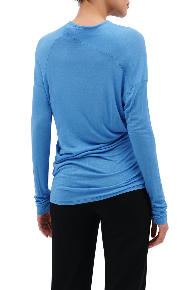 Sydney Gathered Top, Alternate, color, SKY BLUE