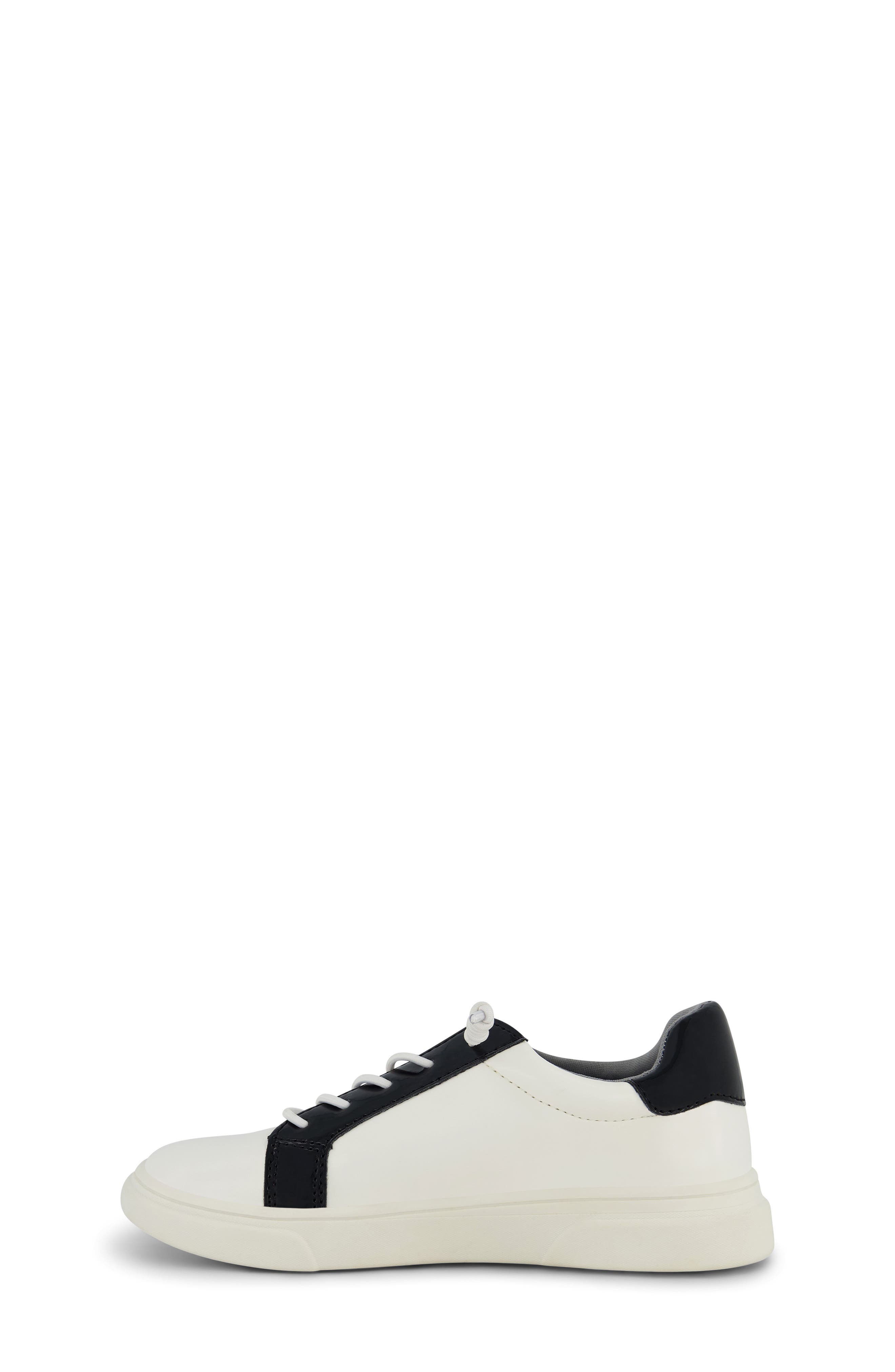 Kids' Celia Gigi Sneaker, Alternate, color, WHITE AND BLACK