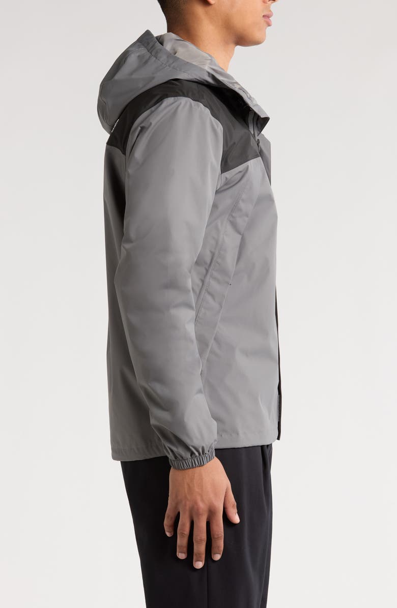 The North Face Antora Rain Jacket, Alternate, color, Smoked Pearl Tnf Bla