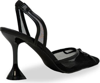 Sofie Bow Mesh Slingback Pump