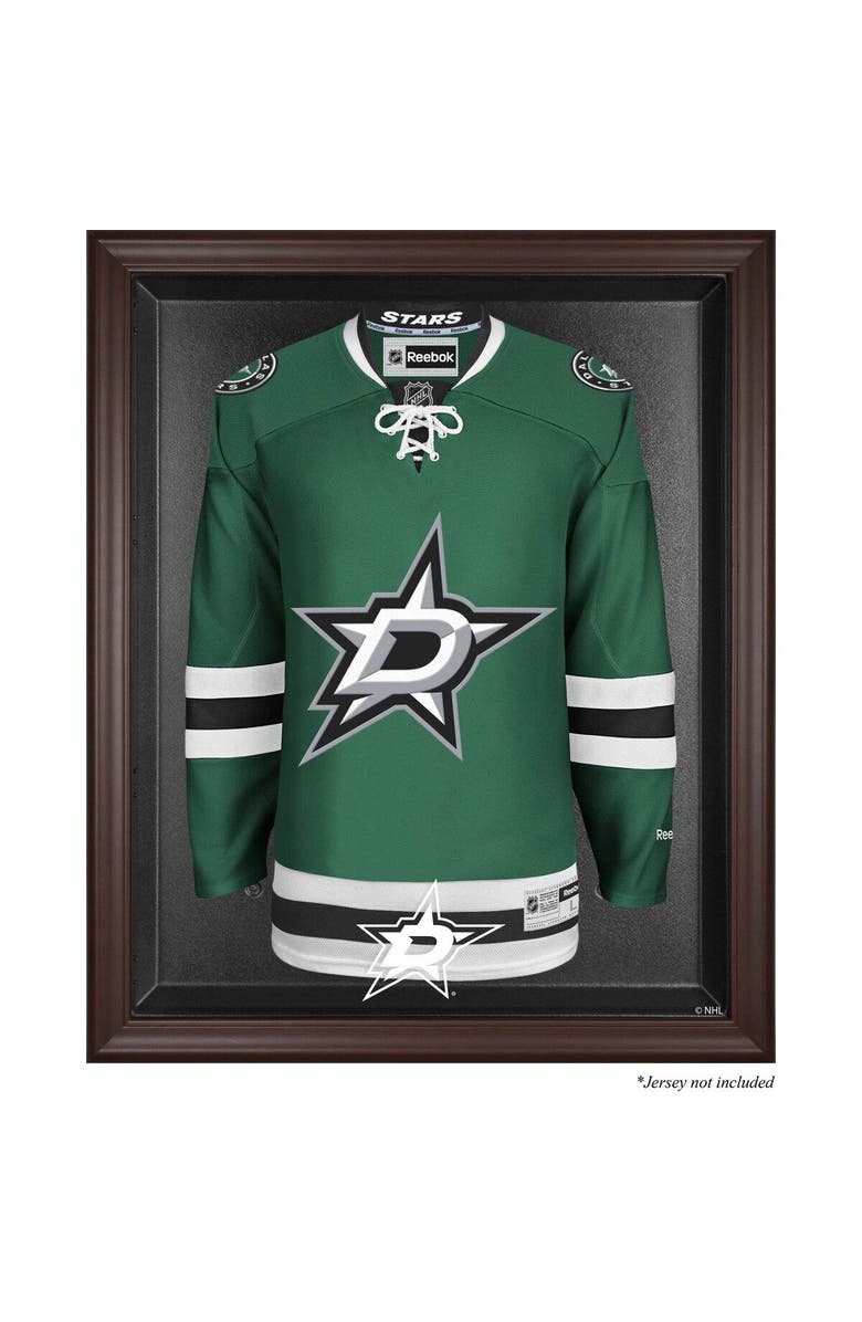 FANATICS AUTHENTIC Dallas Stars Brown Framed Logo Jersey Display Case, Main, color, 