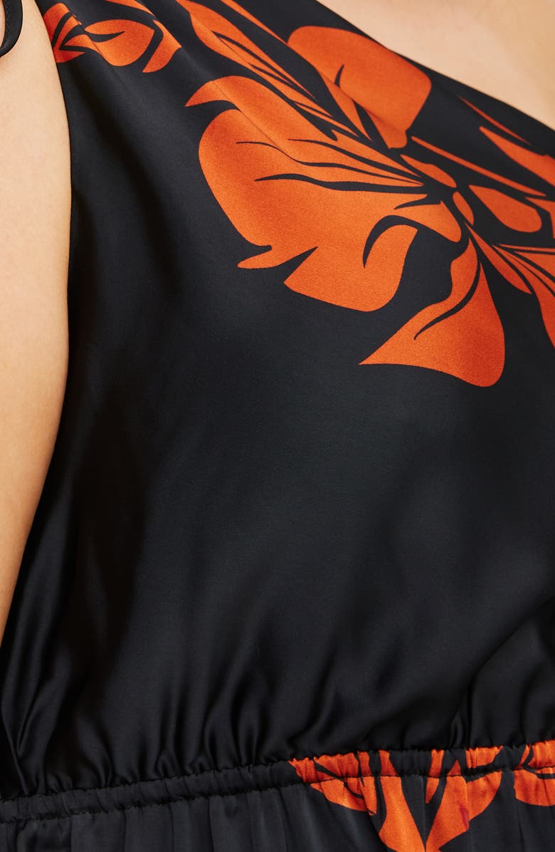 Estelle Morocco Blooms One-Shoulder Midi Dress, Alternate, color, 