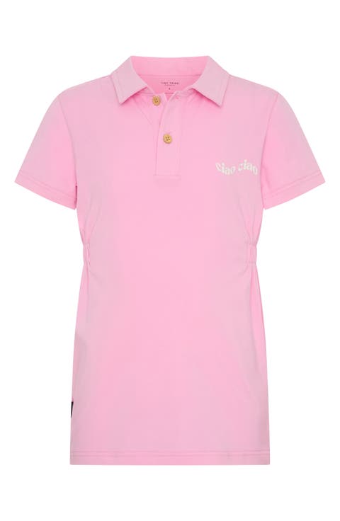 Kids' Ciao Cotton Graphic Polo Dress (Toddler & Little Kid)