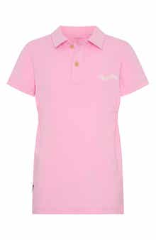 TINY TRIBE Kids' Ciao Cotton Graphic Polo Dress