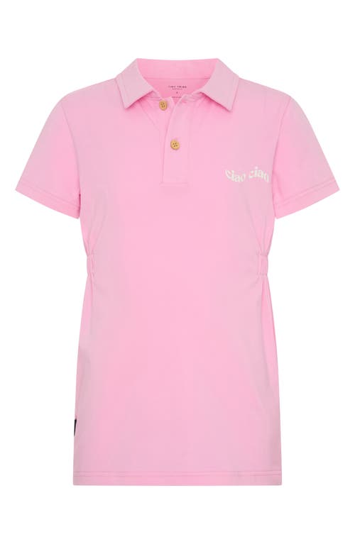 Tiny Tribe Kids' Ciao Cotton Graphic Polo Dress