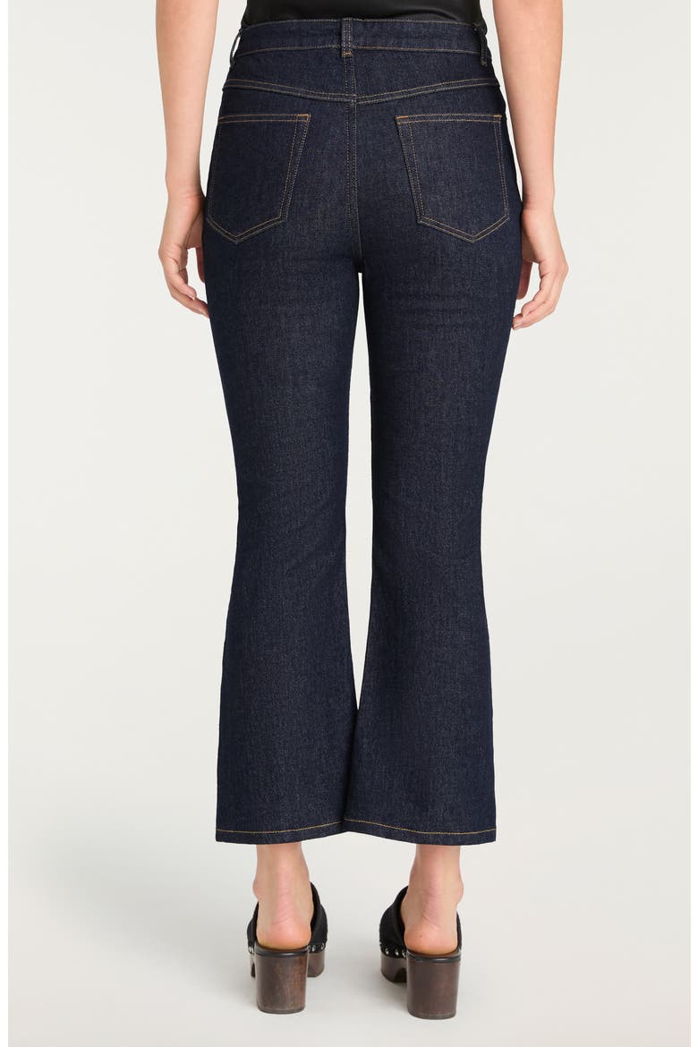 Stevie Crop Flare Jeans, Alternate, color, INDIGO NOIR