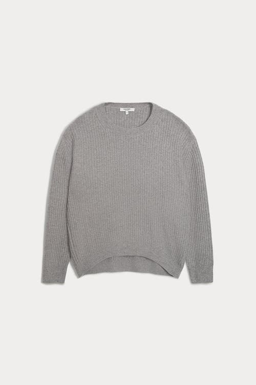 Naked Cashmere Campbell Ribbed Crewneck Cashmere Sweater In Gray