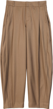 Gobi Cashmere Barrel-Leg Cashmere Pants