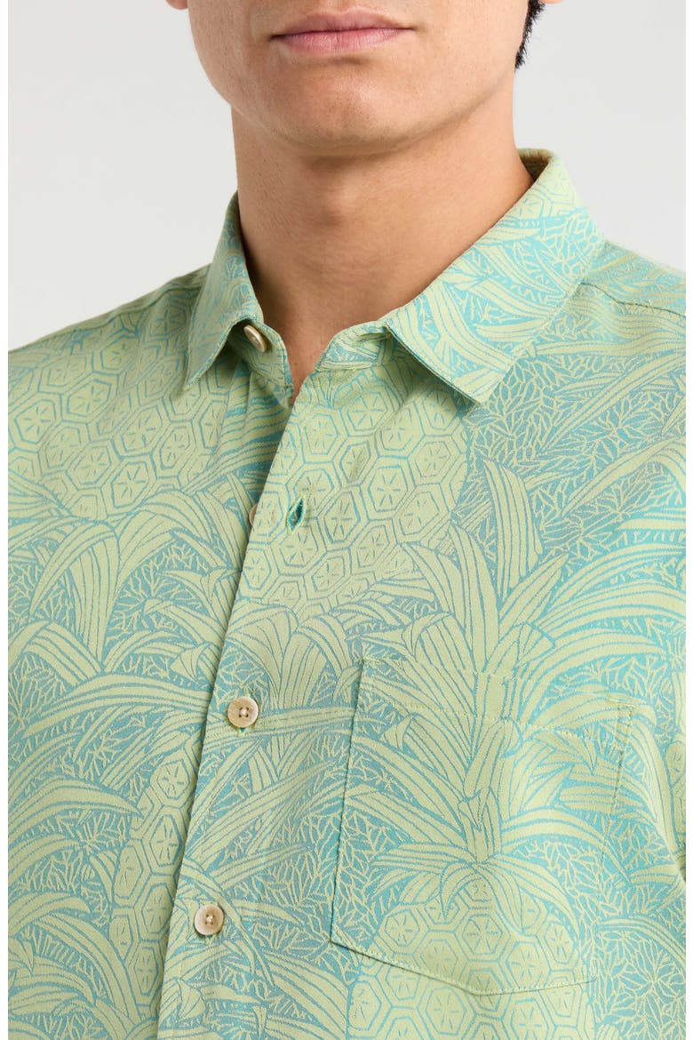 Hala Kahiki Jacquard Shirt, Alternate, color, TEAL