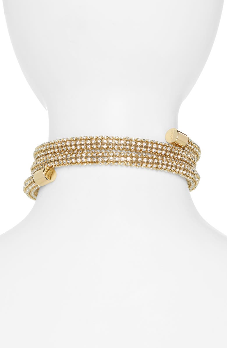 Cult Gaia Avni Crystal Layered Choker Necklace, Alternate, color,