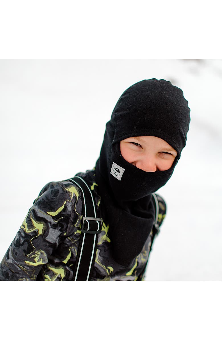 Turtle Fur Youth Fleece MaxClava Balaclava, Alternate, color, Black