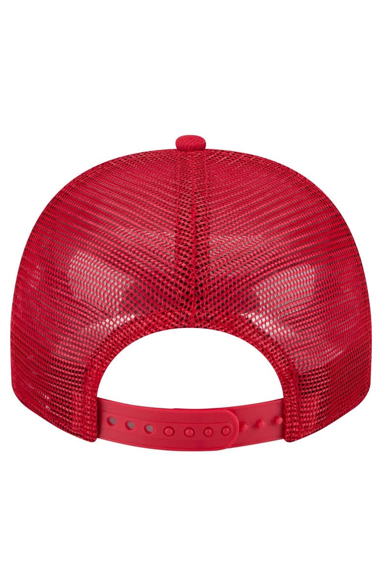 New Era Men's New Era Scarlet San Francisco 49ers Vintage Team Rope A-Frame Trucker 9FIFTY Snapback Hat, Alternate, color, Scarlet