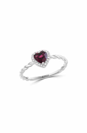 Rhodolite Garnet & Diamond Ring