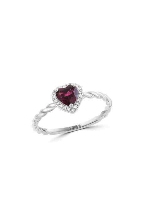 EFFY Rhodolite Garnet & Diamond Ring
