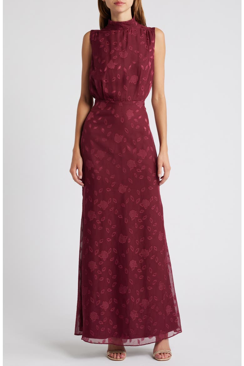 Classic Elegance Cocktail Dress, Main, color, BURGUNDY