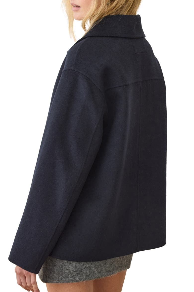 Colette Wool Blend Peacoat, Alternate, color, NAVY